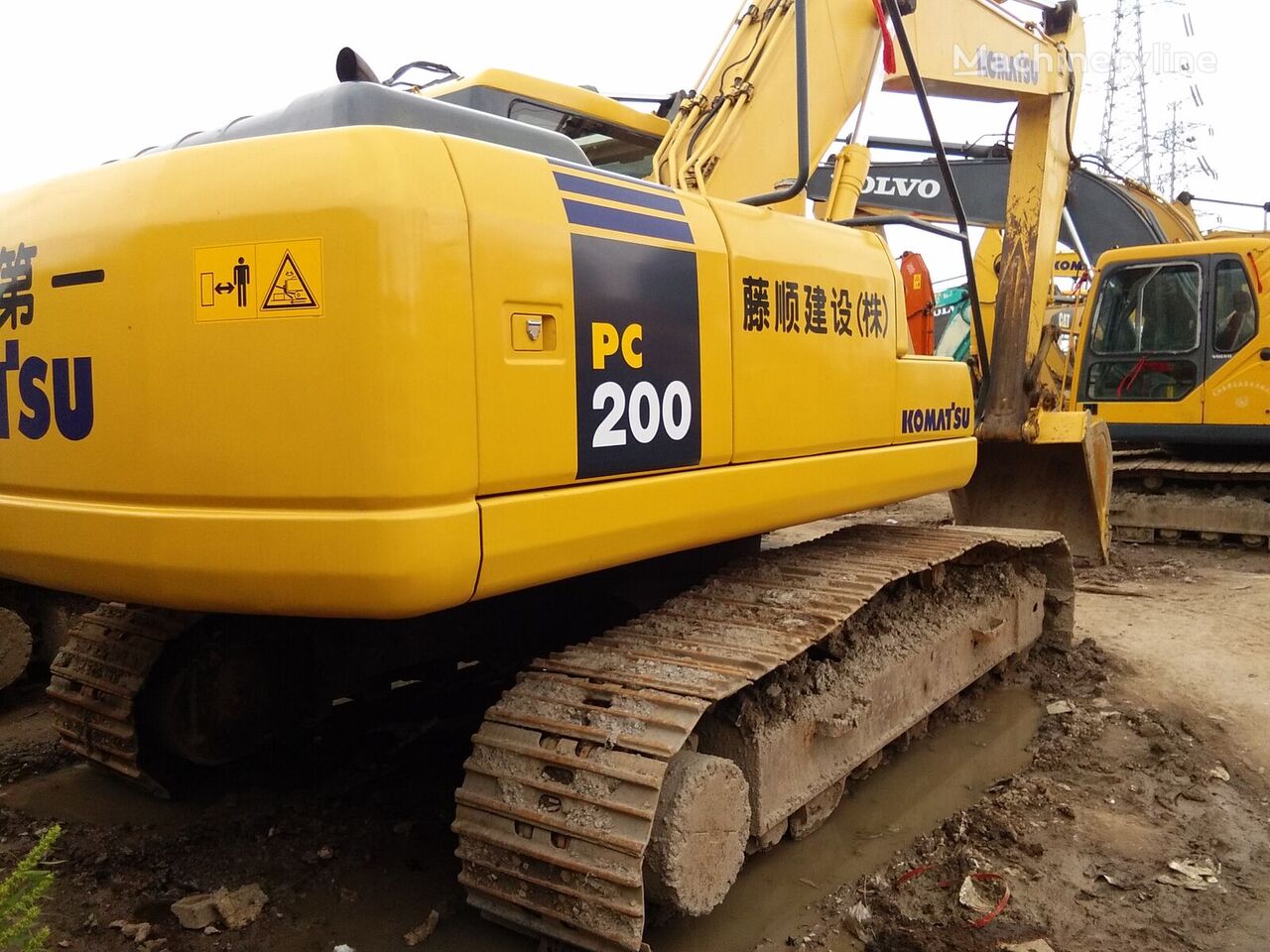 Komatsu pc200-7 excavadora de cadenas